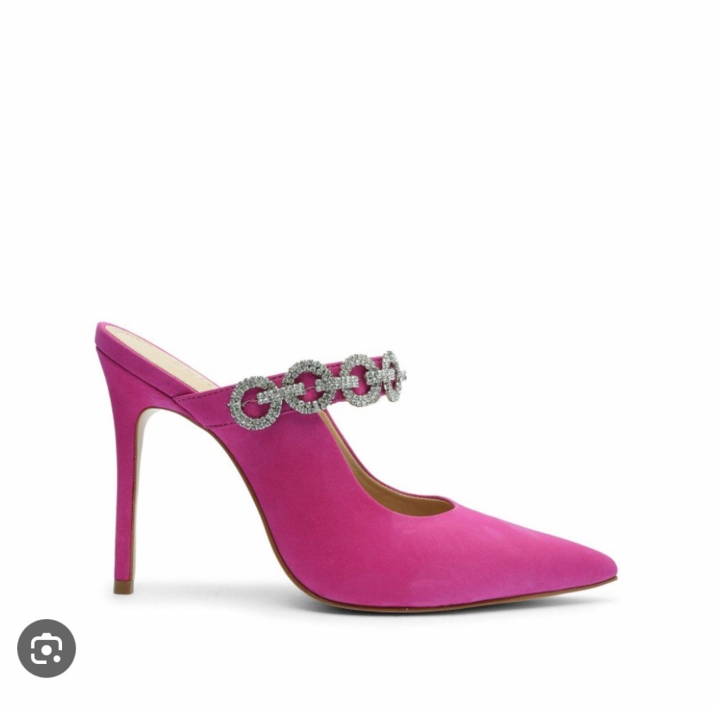 SCHUTZ Elisah newbuck pump Very Pink